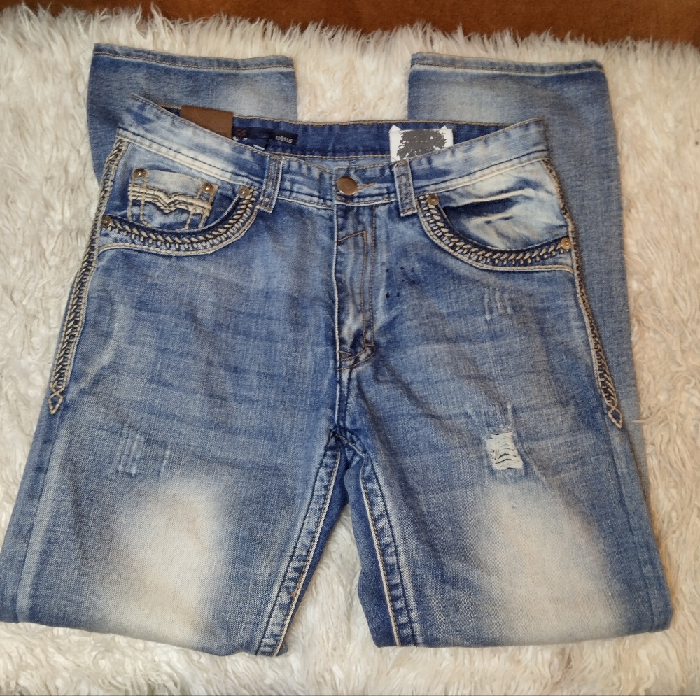 GS115 Brandon Slim Fit Jeans Size 32 - Picture 2 of 16